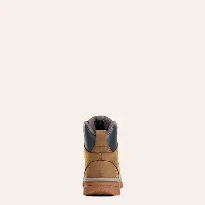 Wolverine Men's Butterscotch & Black Lace Up Leather Work Boots 4 Wolverine Men's Butterscotch & Black Lace Up Leather Work Boots