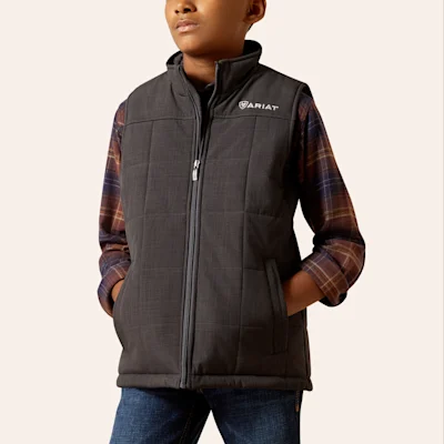 Ariat Boys' Crius Phantom Heather Insulated Vest