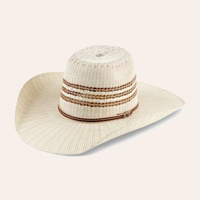 Cavender's Collection Bangora Three-Line Brick Crown Straw Cowboy Hat