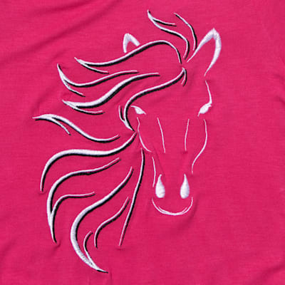 Cowgirl Hardware Girl's Raspberry Blaze Fringed Top