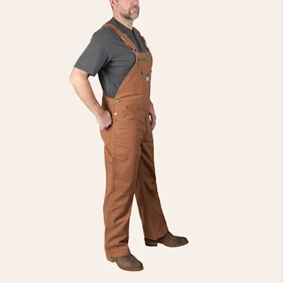 Liberty Men's Pecan Duck Bib Overalls