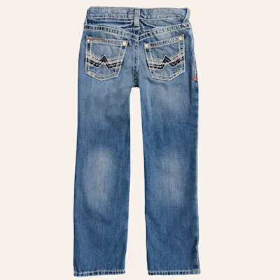 Ariat Boy's B5 Charger Dakota Medium Wash Slim Fit Straight Leg Jeans (7-16)