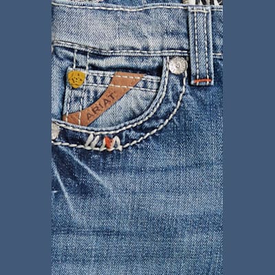 Ariat Boy's B5 Charger Dakota Medium Wash Slim Fit Straight Leg Jeans (7-16)