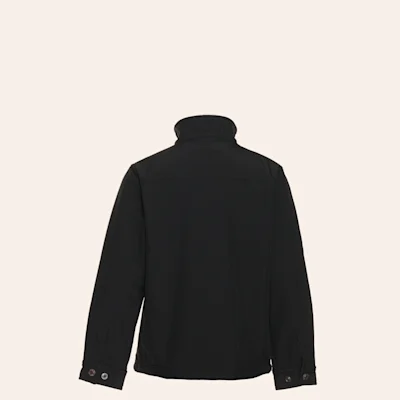 Rafter C Boy's Black Long Sleeve Softshell Zippered Jacket