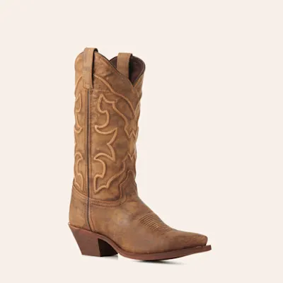 Laredo Women's Distressed Honey Snip Toe Cowboy Boots
