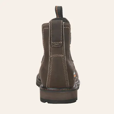 Ariat Men's Groundbreaker Dark Brown Waterproof Round Steel Toe Chelsea Work Boot