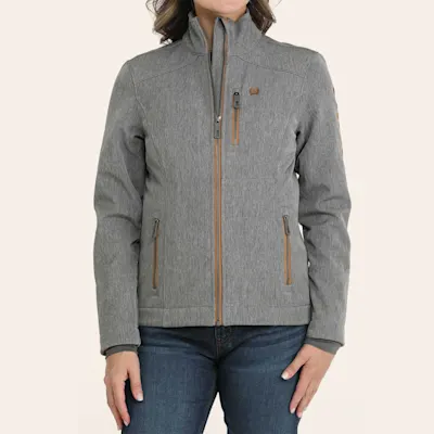 Cinch Women's Charcoal Softshell Bonded Jacket