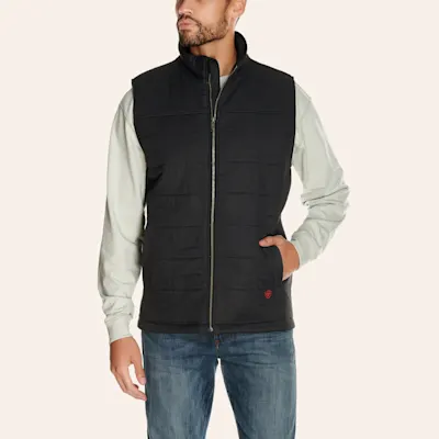 Ariat Men's Black FR 15OZ CAT3 Insulated Work Vest