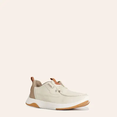 Hey Dude Men's Wally Drift Silver Birch Moc Toe Casual Shoes