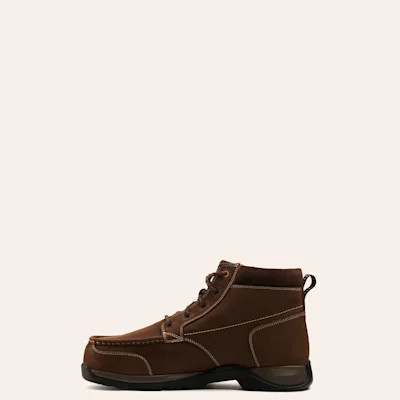 Ariat Men's Edge LTE Dark Brown Chukka MetGuard Round Composite Toe Lace Up Work Boot