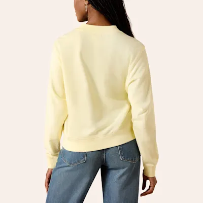 Ariat Women's Essential Pear Sorbet Logo Embroidered Sweatshirt