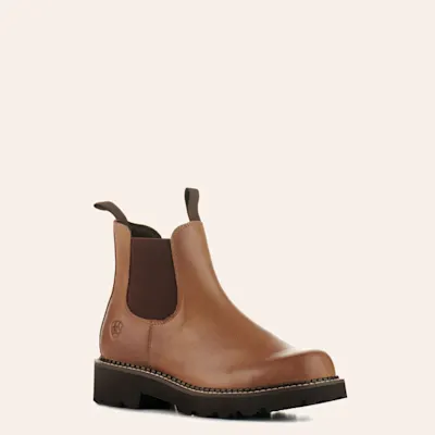 Ariat Women's Fatbaby Distressed Brown Round Toe Chelsea Boot