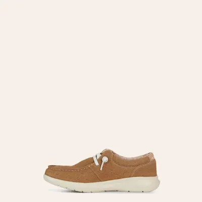 Ariat Women’s Hilo Tan Woven Emboss Moc Toe Casual Shoes