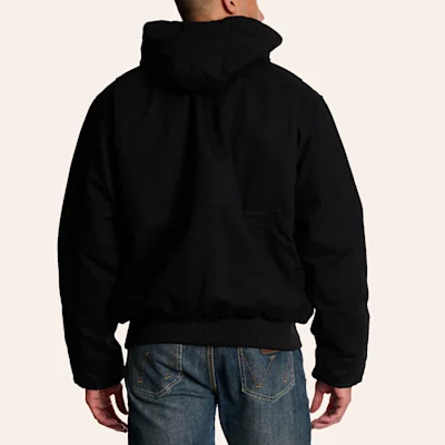 Carhartt Men's Full Swing Black Washed Duck Insulated Jacket