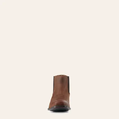 Ariat Men's Booker Ultra Rough Tan Bantamweight Wide Square Toe Chelsea Boots