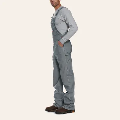 Round House Striped Bib Overalls