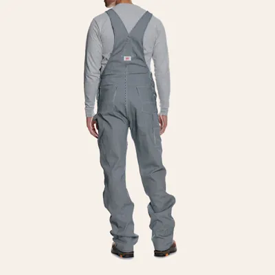 Round House Striped Bib Overalls