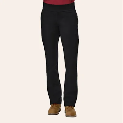 Bulwark Women's FR Black Flex Knit Bootcut Work Pants