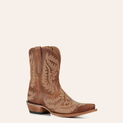 Ariat Women's Sandlewood Cate Snip Toe Shorty Cowboy Boots