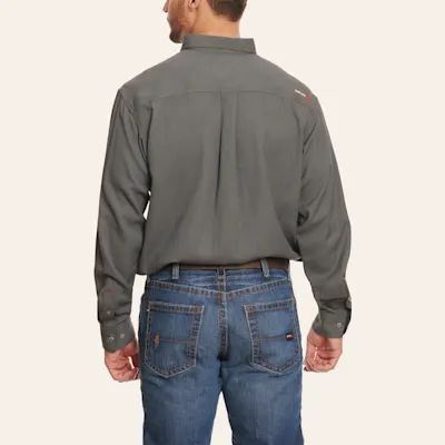 Ariat Men's Air Inherent Gray Heather CAT 2 FR Work Shirt