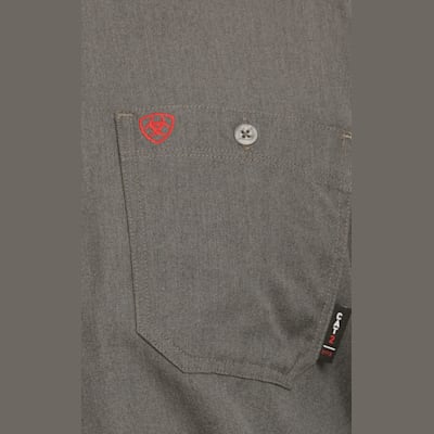 Ariat Men's Air Inherent Gray Heather CAT 2 FR Work Shirt