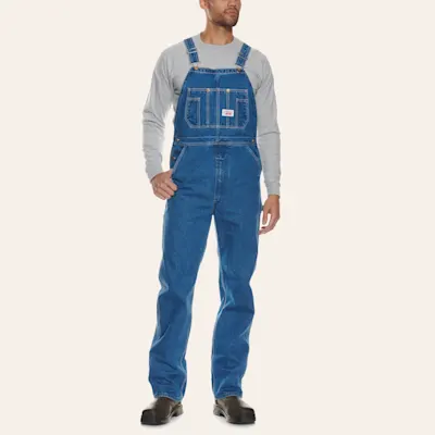 Round House Stonewash Denim Overalls