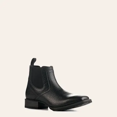 Ariat Men's Hybrid Low Boy Black Chelsea Wide Square Toe Cowboy Boot