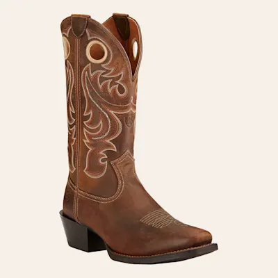 Ariat Men's Sport Powder Brown Punchy Toe Cowboy Boot