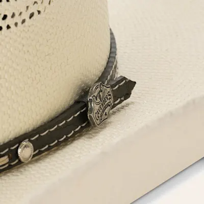 Cavender's Ranch Collection Ivory Bangora Vented Straw Cowboy Hat