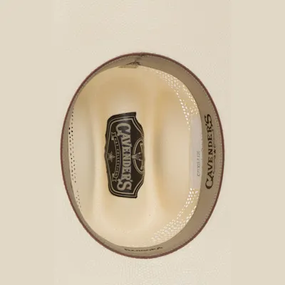 Cavender's Ranch Collection Ivory Bangora Vented Straw Cowboy Hat