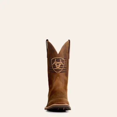 Ariat Men's Distressed Brown Sport Freedom Wide Square Toe Cowboy Boots