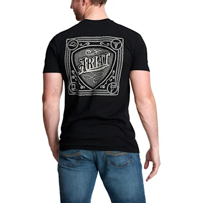 Ariat Men's Black Bandana Logo Graphic T-Shirt