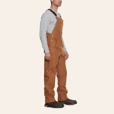 Carhartt Brown Duck Unlined Bib Overalls