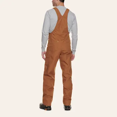 Carhartt Brown Duck Unlined Bib Overalls