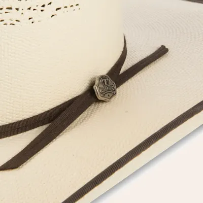 Cavender's Natural Bangora Vented Crown Straw Cowboy Hat