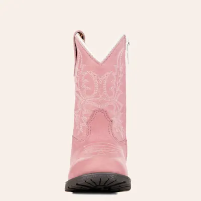 Smoky Mountain Toddler's Hopalong Distressed Pink Round Toe Cowboy Boots