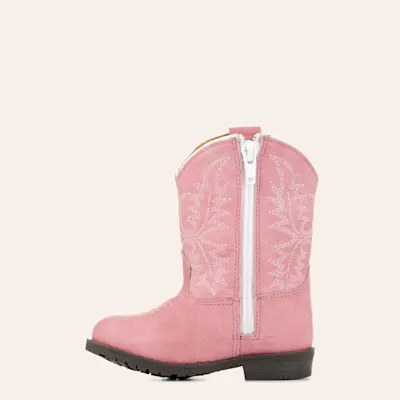 Smoky Mountain Toddler's Hopalong Distressed Pink Round Toe Cowboy Boots