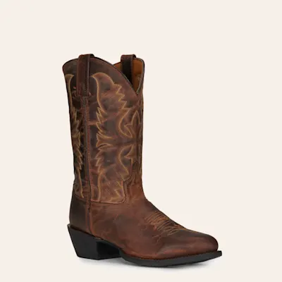 Laredo Men's Duster Tan Round Toe Cowboy Boots