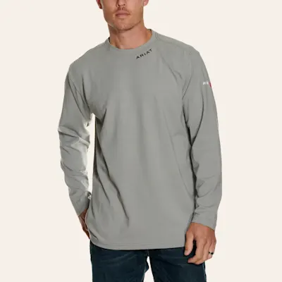 Ariat Men's Base Layer Silver Fox Long Sleeve FR T-Shirt