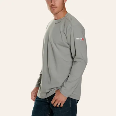 Ariat Men's Base Layer Silver Fox Long Sleeve FR T-Shirt