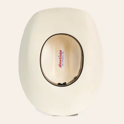 American Hat Ivory Vented Cattleman Crown Straw Cowboy Hat