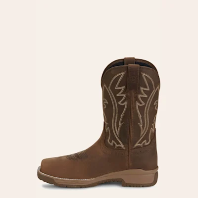 Justin Men's Brown Nitread Waterproof Oil & Slip Resistant Work Boots