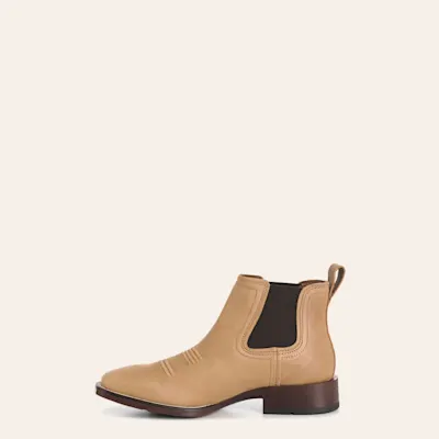 Ariat Men's Booker Ultra Rough Almond Brown Bantamweight Wide Square Toe Chelsea Boots