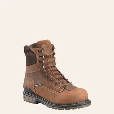 Double H Men's Phantom Brown Leather Composite Safety Toe Work Boots