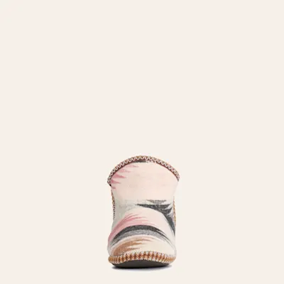 Blazin Roxx Women's Ariel Pink Gray & Tan Aztec Print Bootie Slippers