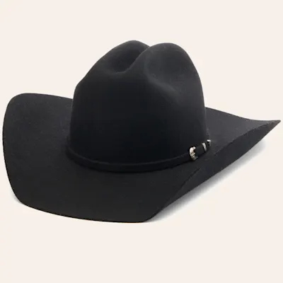 Twister Youth Dallas Black Wool Cowboy Hat