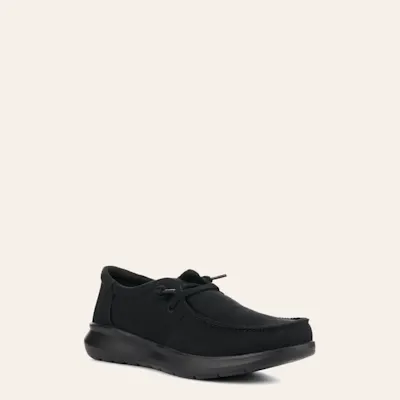 Ariat Men's Hilo Black Canvas Moc Toe Lace Up Casual Shoe