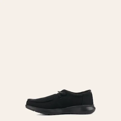 Ariat Men's Hilo Black Canvas Moc Toe Lace Up Casual Shoe