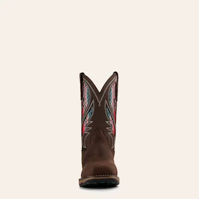 Ariat Women's Anthem Dark Chocolate with Serape VentTEK Waterproof Wide Square Composite Toe Work Boot