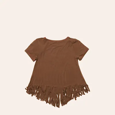 Cowgirl Hardware Girl's Caramel Sparkle Sassy Cowgirl Top